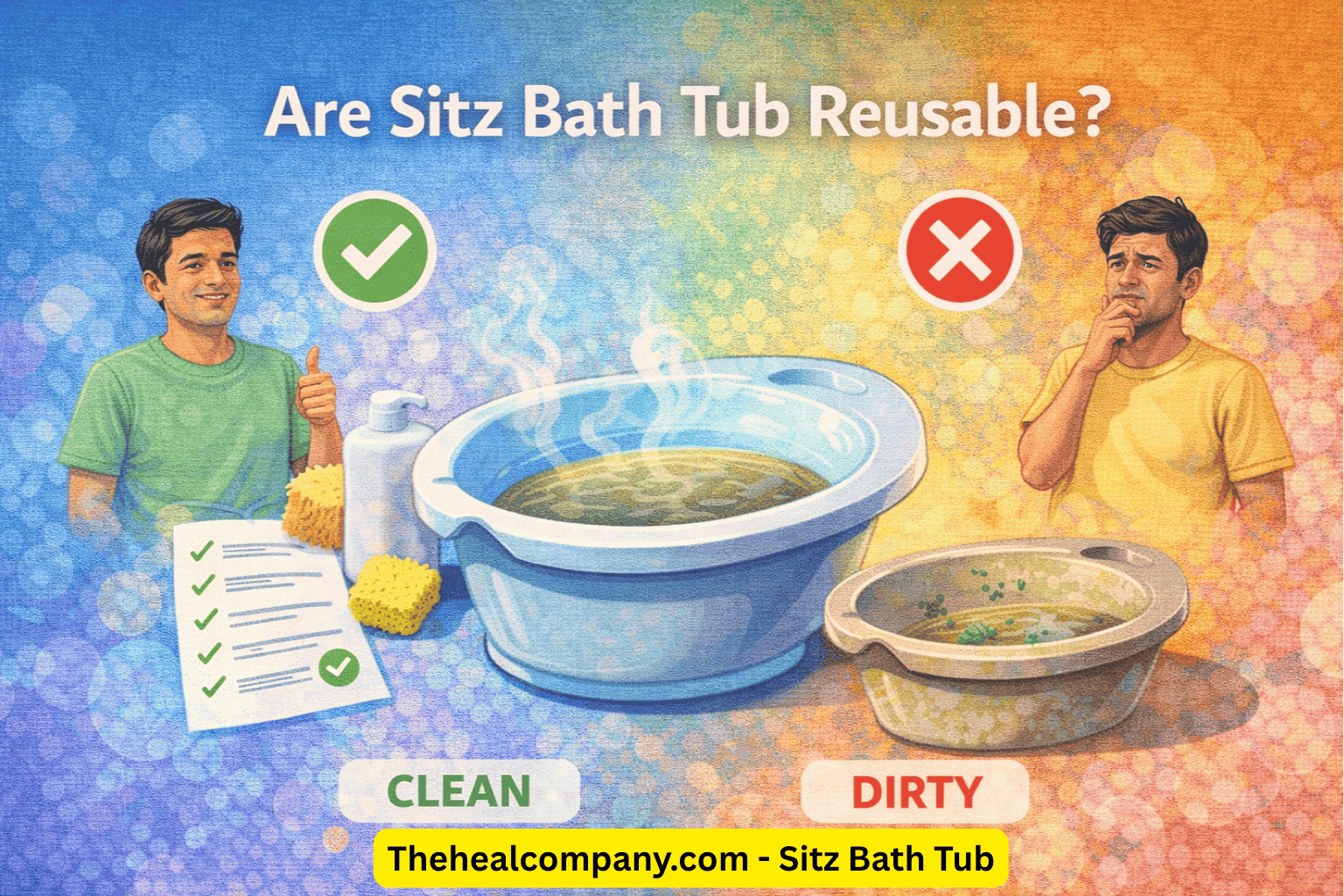 Are sitz baths tub reusable?