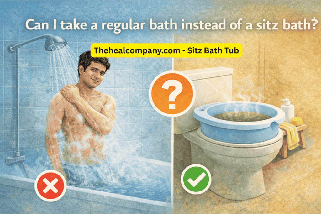 Can I take a regular bath instead of a sitz bath?