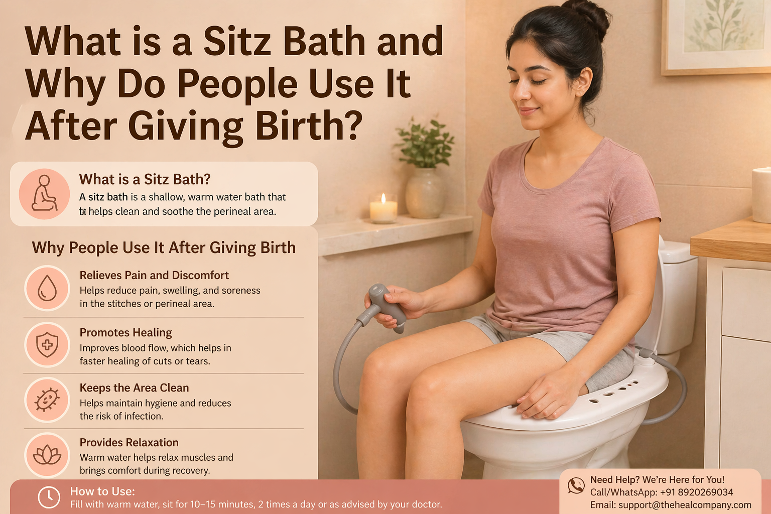 What is a Sitz Bath and Why Do People Use It After Giving Birth?