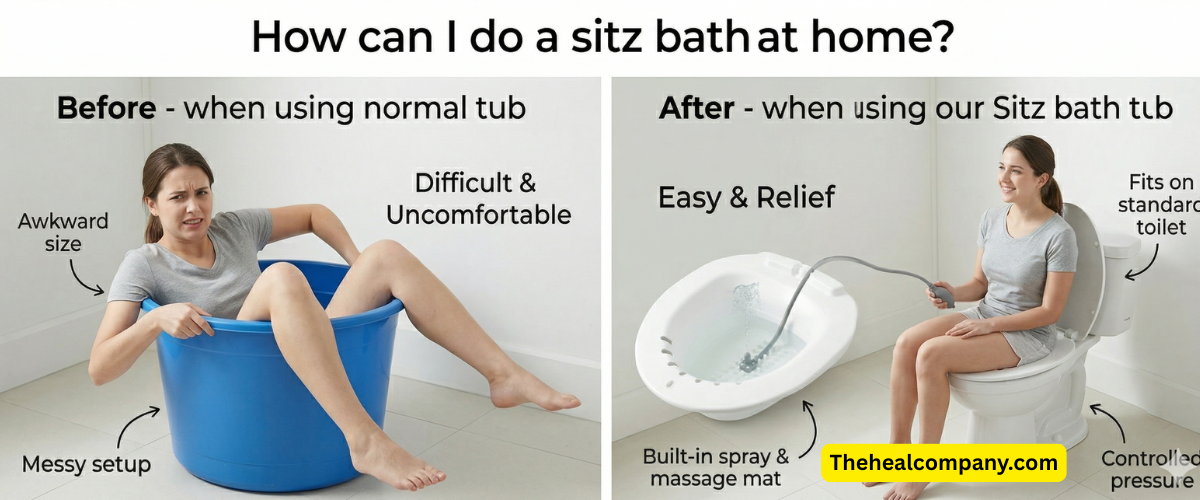 How can I do a sitz bath at home?