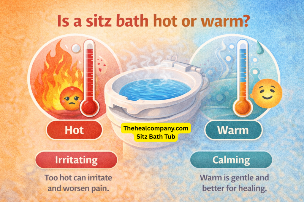 Is a sitz bath hot or warm?