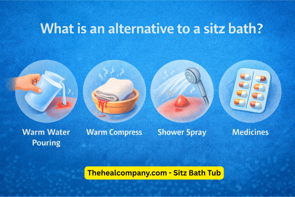 What is an alternative to a sitz bath?