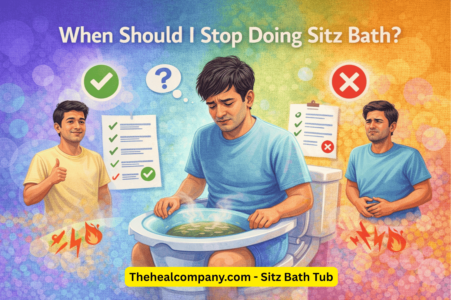 When should I stop doing sitz bath?