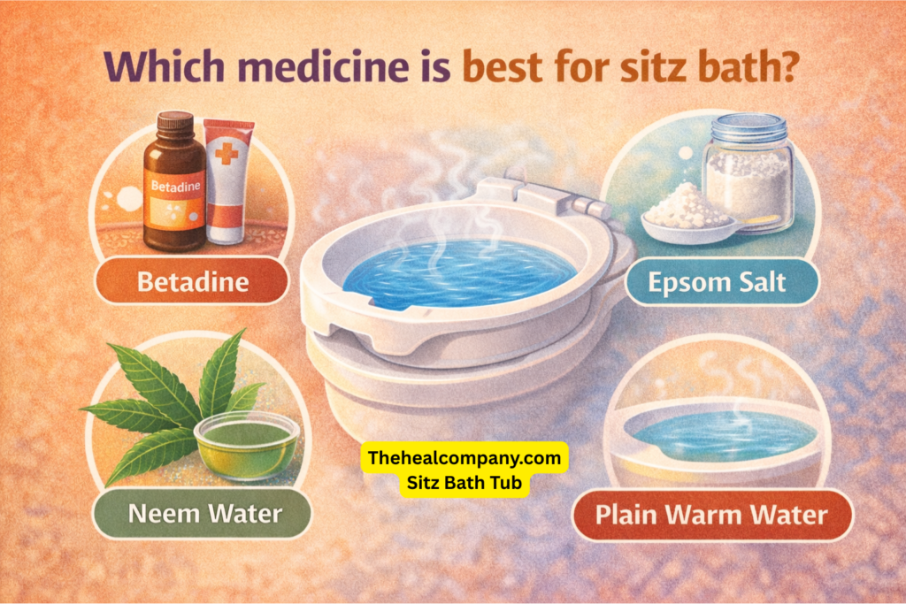 Which medicine is best for sitz bath?