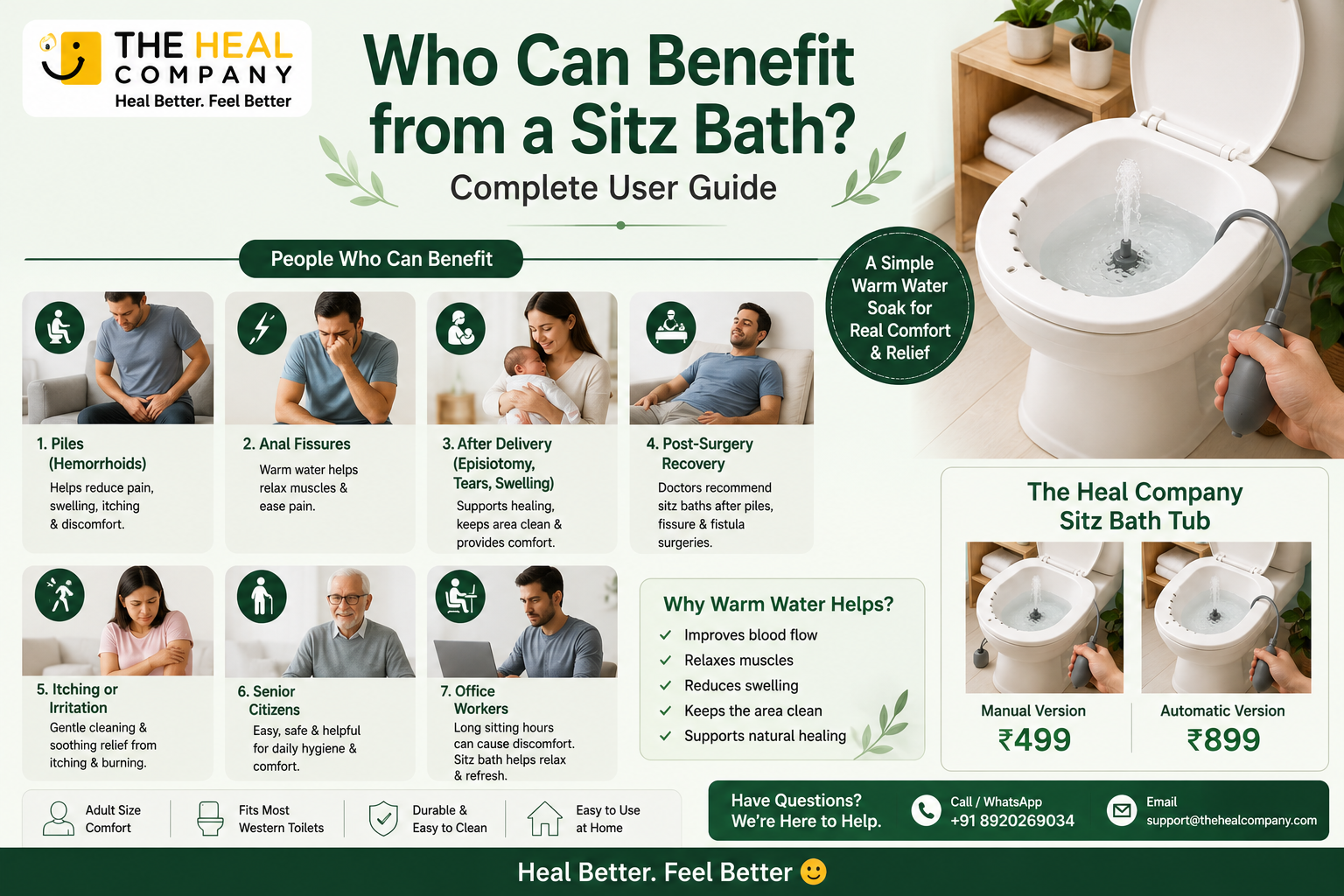 Who Can Benefit from a Sitz Bath? Complete User Guide
