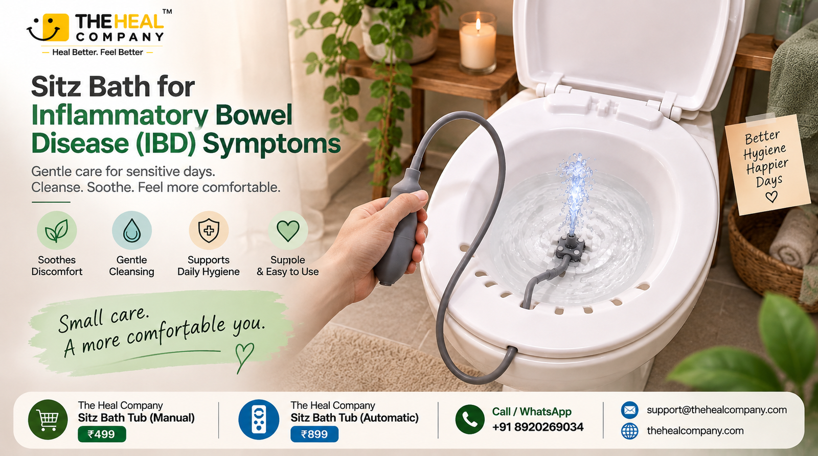 Sitz Bath for Inflammatory Bowel Disease (IBD) Symptoms