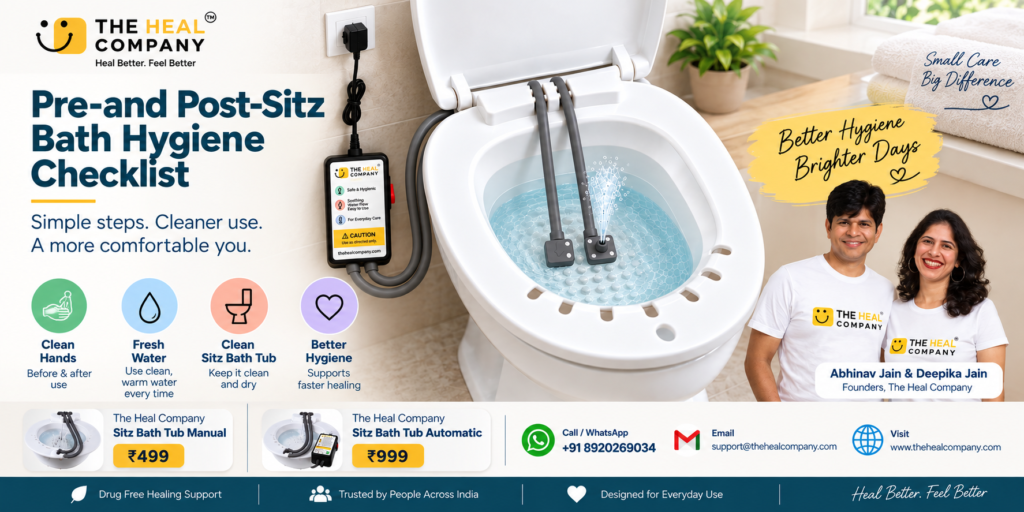 Pre-and Post-Sitz Bath Hygiene Checklist