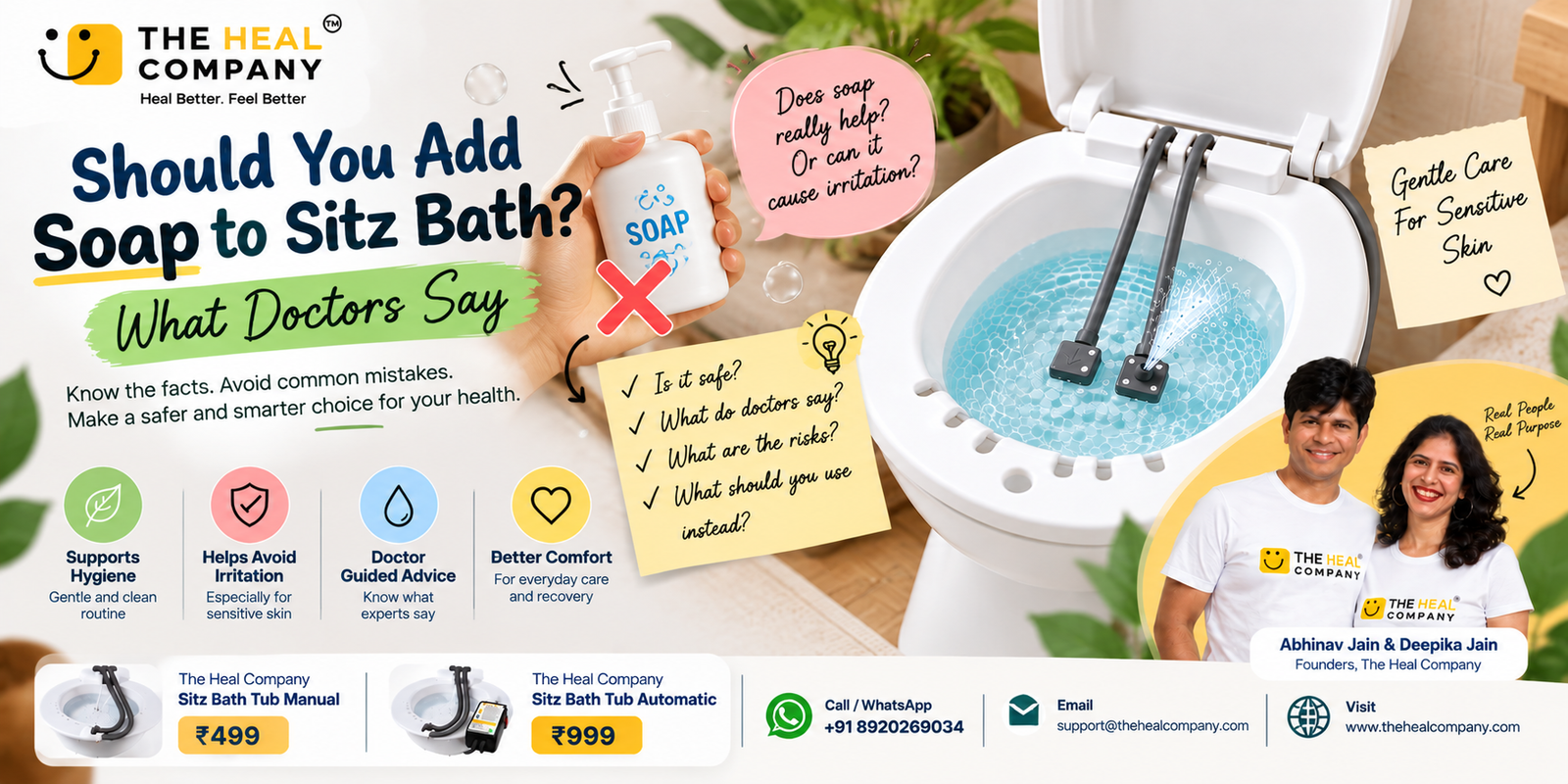 Should You Add Soap to Sitz Bath? What Doctors Say