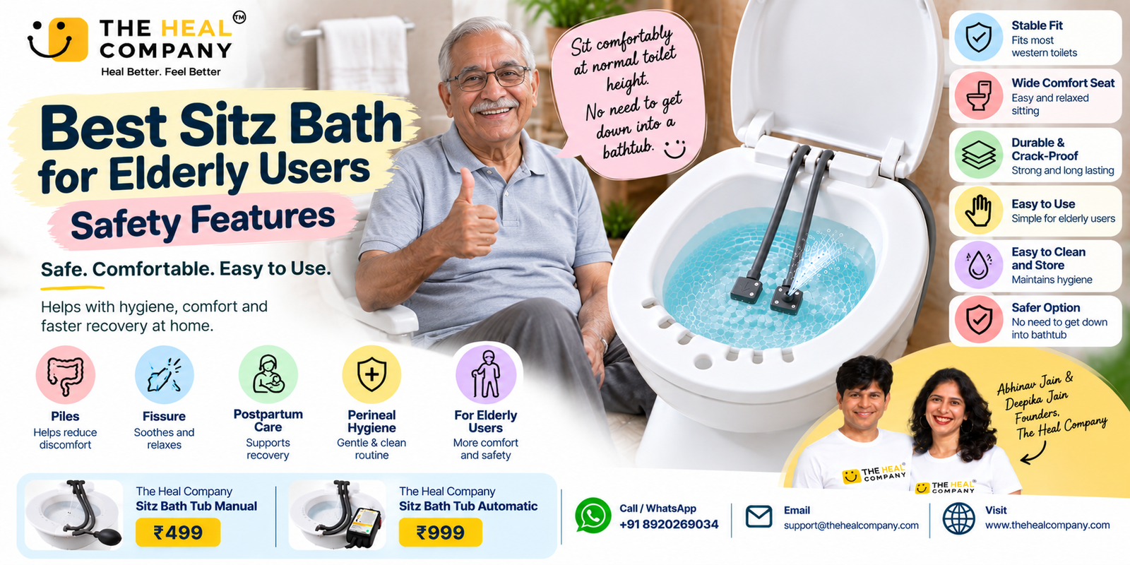 Best Sitz Bath for Elderly Users: Safety Features