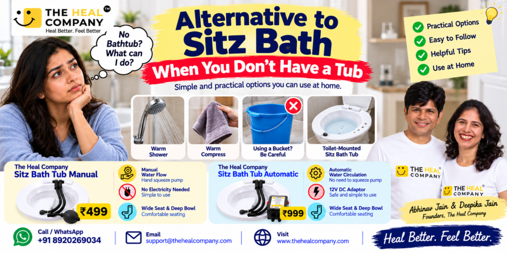 Alternative to Sitz Bath When You Don't Have a Tub