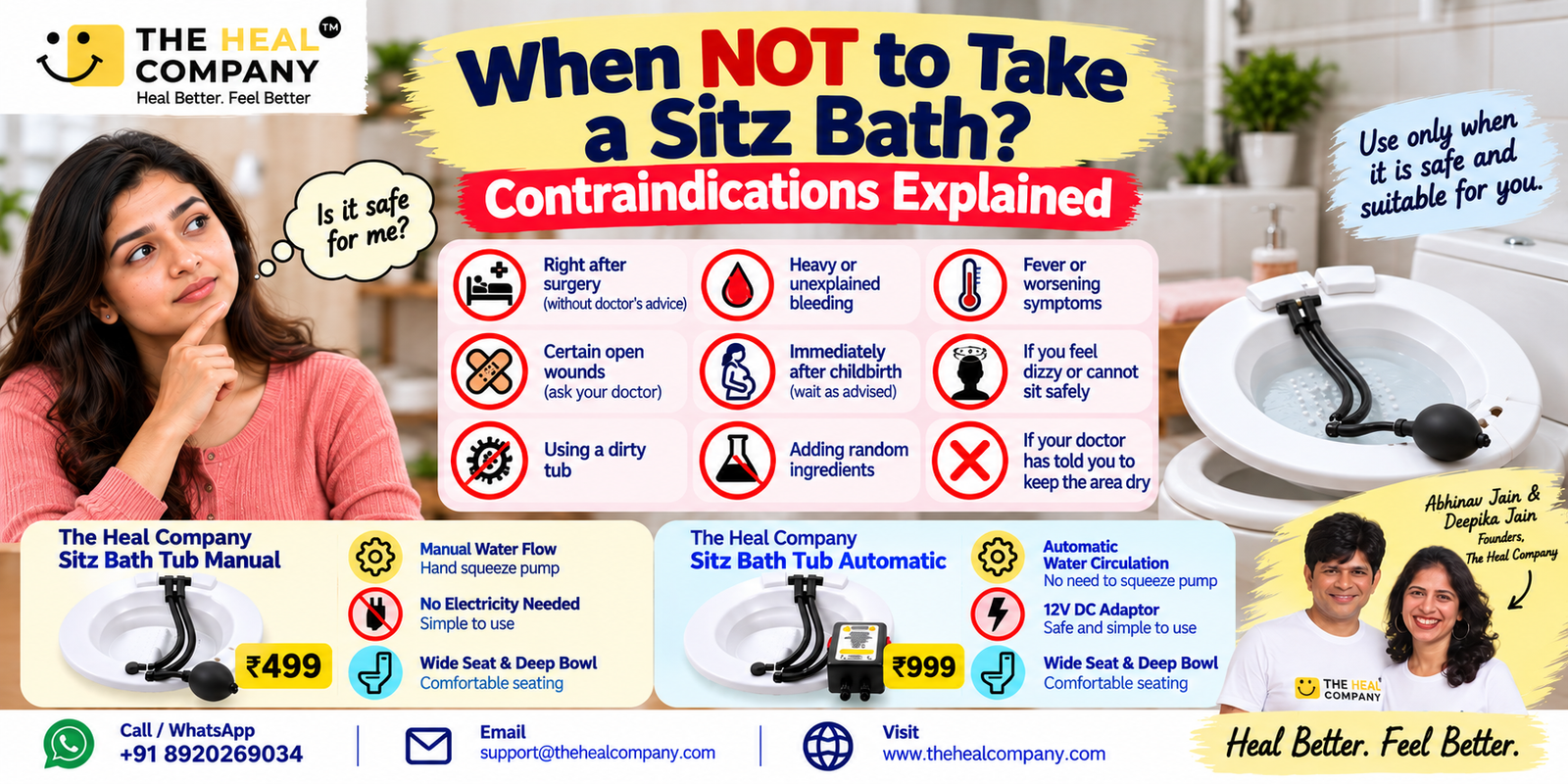 When NOT to Take a Sitz Bath: Contraindications