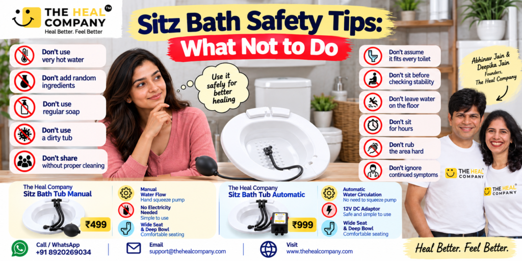 Sitz Bath Safety Tips: What Not to Do