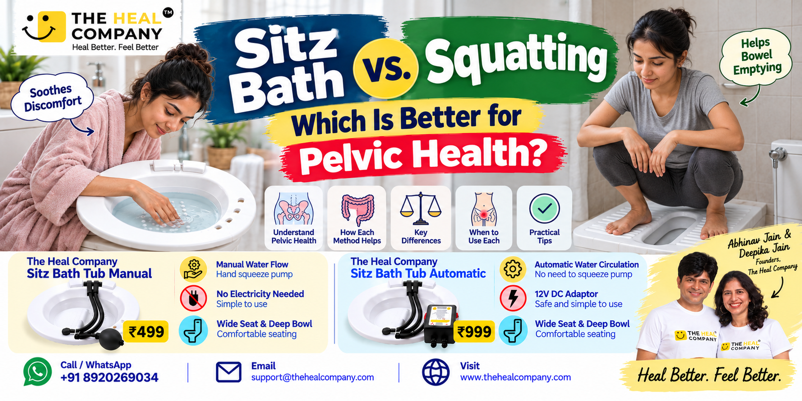 Sitz Bath vs. Squatting: Which Is Better for Pelvic Health?